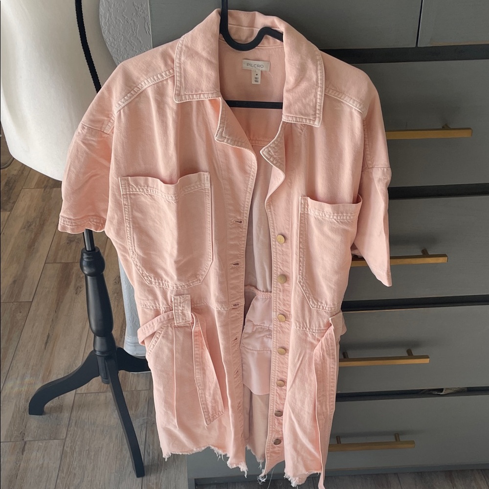 Pilcro Pink Denim Dress